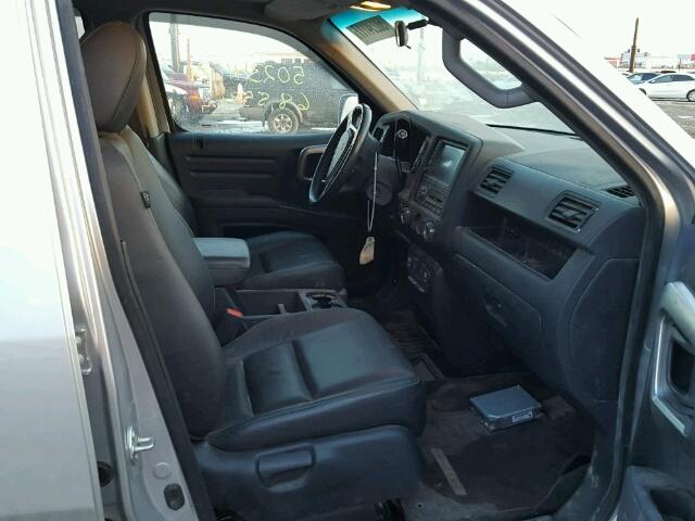 5FPYK1F58EB501918 - 2014 HONDA RIDGELINE SILVER photo 5