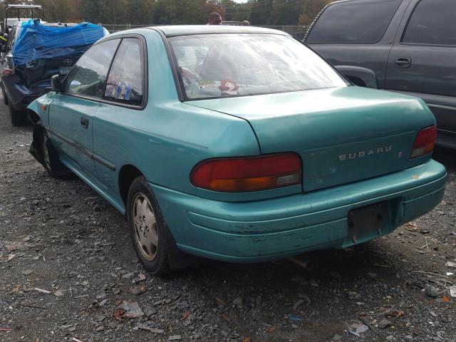 JF1GM2352SB413489 - 1995 SUBARU IMPREZA L TURQUOISE photo 3