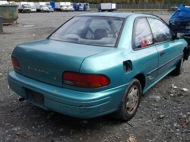 JF1GM2352SB413489 - 1995 SUBARU IMPREZA L TURQUOISE photo 4