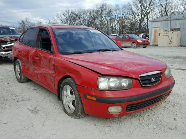 KMHDN55D42U068093 - 2002 HYUNDAI ELANTRA GL RED photo 1