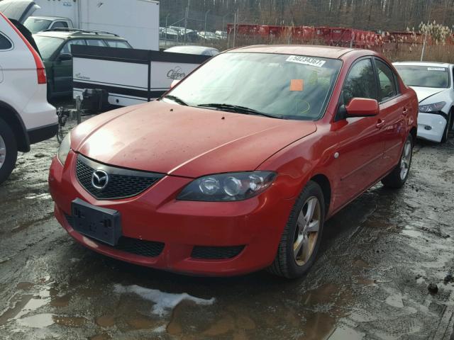 JM1BK12G261466650 - 2006 MAZDA 3 I RED photo 2