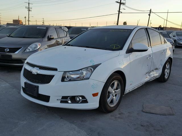 1G1PF5SC6C7280447 - 2012 CHEVROLET CRUZE LT WHITE photo 2