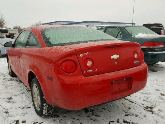 1G1AL15F967819502 - 2006 CHEVROLET COBALT LT RED photo 3