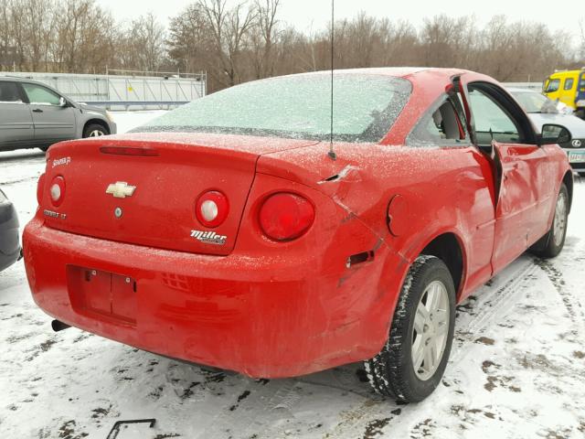 1G1AL15F967819502 - 2006 CHEVROLET COBALT LT RED photo 4