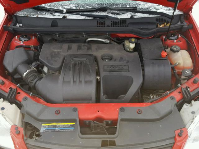 1G1AL15F967819502 - 2006 CHEVROLET COBALT LT RED photo 7