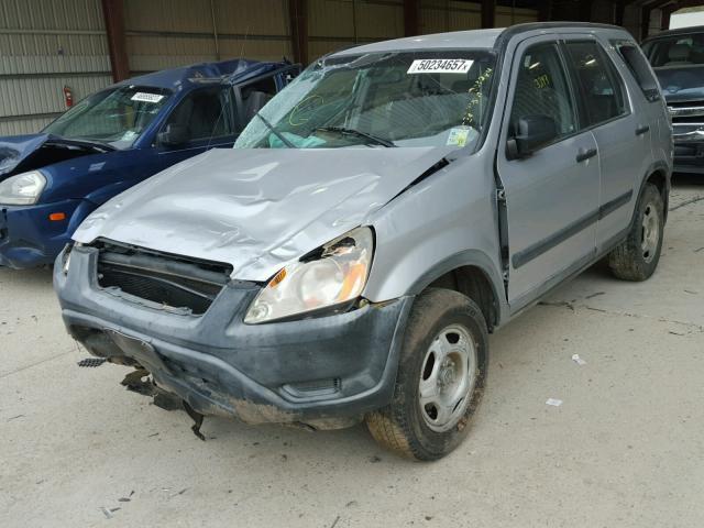 JHLRD68514C003284 - 2004 HONDA CR-V LX GRAY photo 2