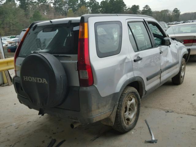 JHLRD68514C003284 - 2004 HONDA CR-V LX GRAY photo 4