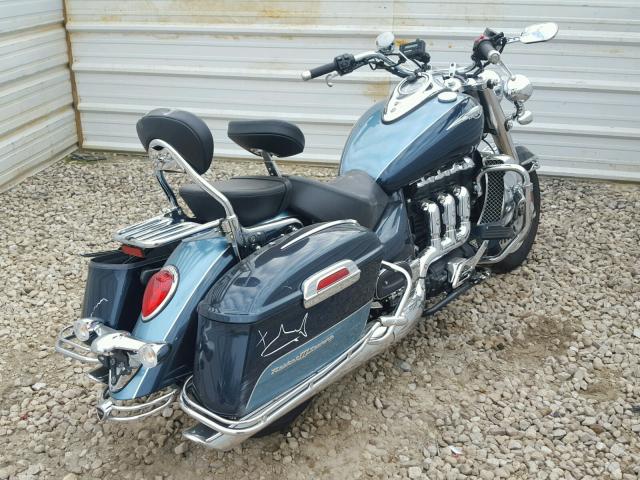 SMTC05LR7BJ470237 - 2011 TRIUMPH MOTORCYCLE ROCKET III BLUE photo 4