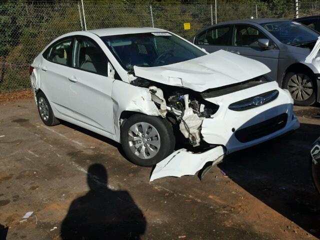 KMHCT4AEXFU833193 - 2015 HYUNDAI ACCENT WHITE photo 1