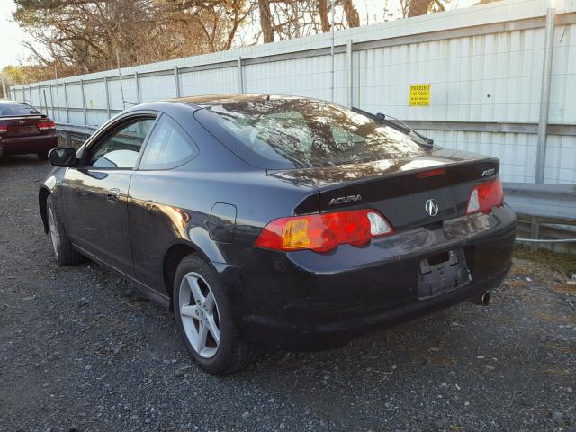 JH4DC53854S017232 - 2004 ACURA RSX BLACK photo 3