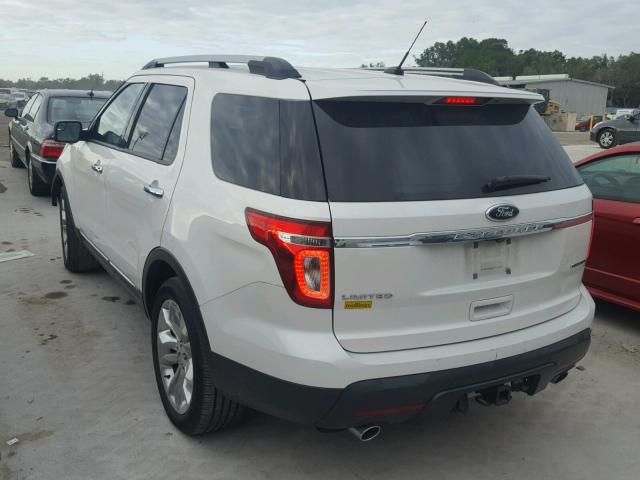 1FM5K7F80FGA51788 - 2015 FORD EXPLORER L WHITE photo 3