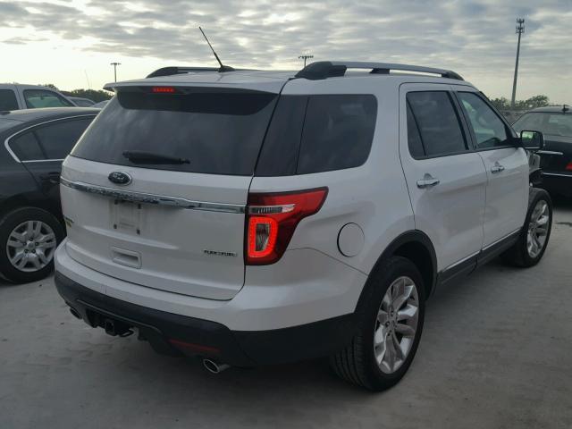 1FM5K7F80FGA51788 - 2015 FORD EXPLORER L WHITE photo 4