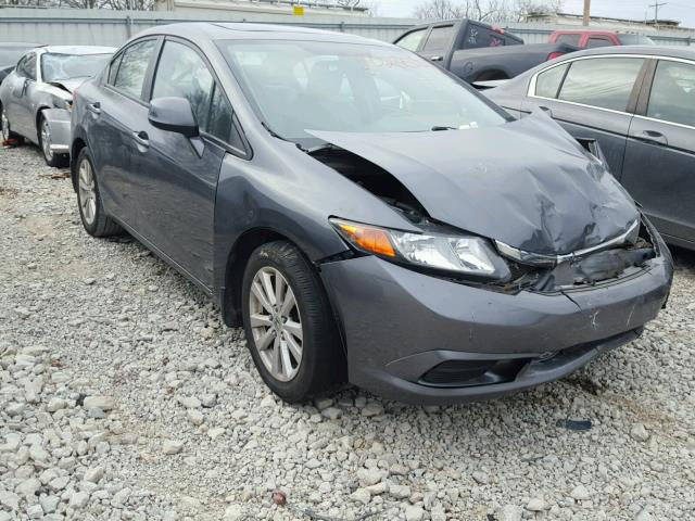 19XFB2F8XCE072137 - 2012 HONDA CIVIC EX GRAY photo 1