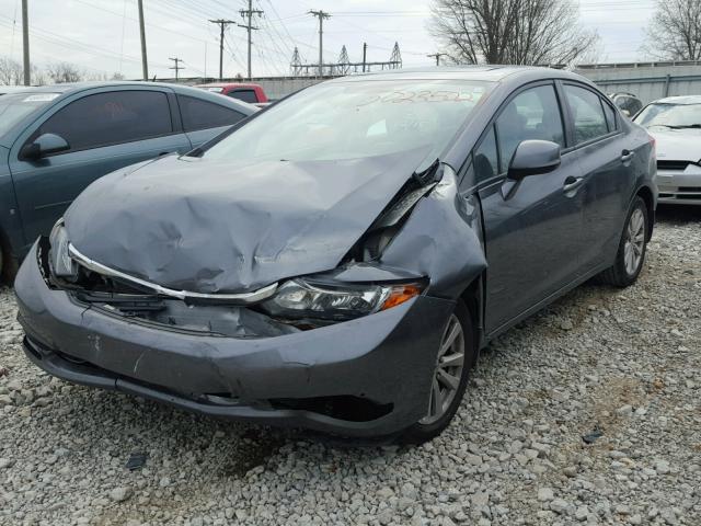 19XFB2F8XCE072137 - 2012 HONDA CIVIC EX GRAY photo 2