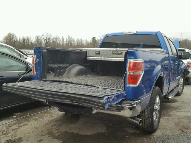 1FTFX1CF4BFD01687 - 2011 FORD F150 SUPER BLUE photo 4