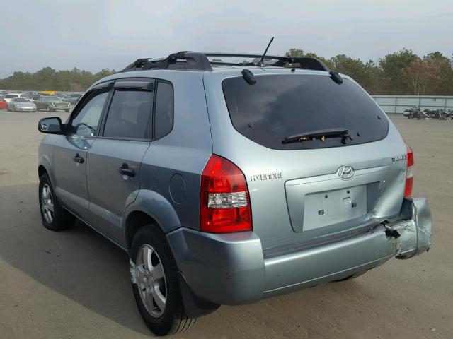 KM8JM12B66U284390 - 2006 HYUNDAI TUCSON GL TEAL photo 3