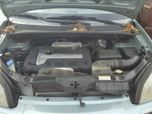 KM8JM12B66U284390 - 2006 HYUNDAI TUCSON GL TEAL photo 7