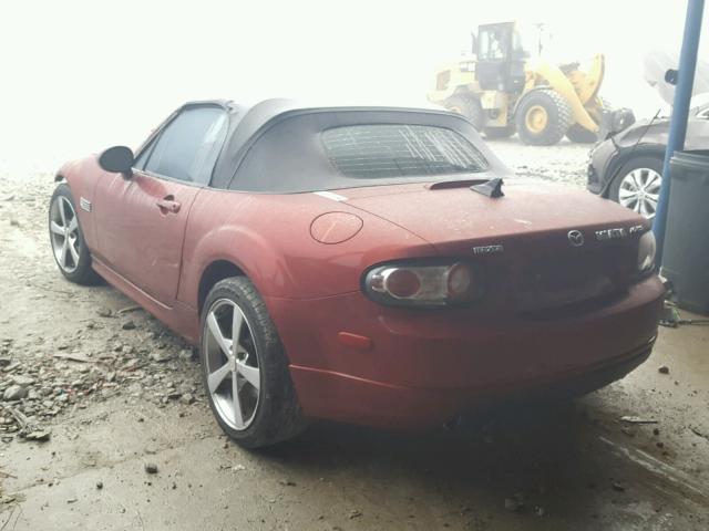 JM1NC25F070135723 - 2007 MAZDA MX-5 MIATA RED photo 3