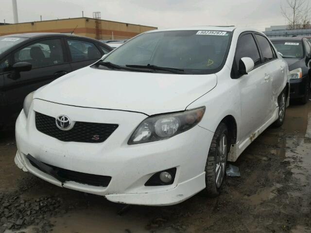 2T1BU40E49C014616 - 2009 TOYOTA COROLLA BA WHITE photo 2