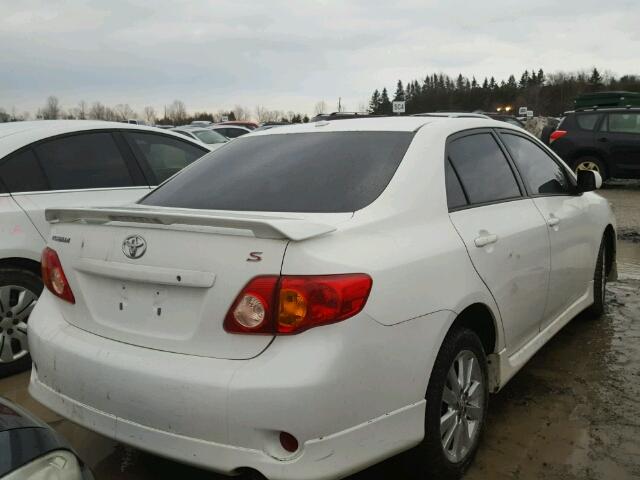 2T1BU40E49C014616 - 2009 TOYOTA COROLLA BA WHITE photo 4