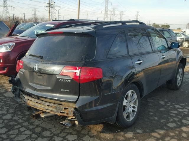 2HNYD28208H512335 - 2008 ACURA MDX BLACK photo 4