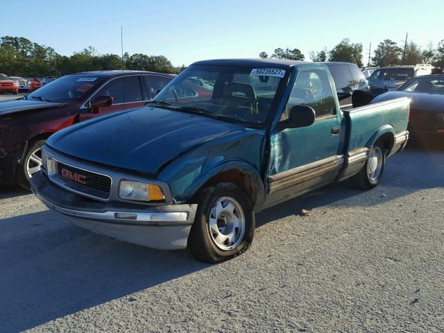 1GTCS14Z3RK504386 - 1994 GMC SONOMA GREEN photo 2