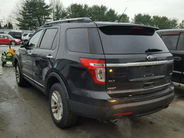 1FM5K8D87EGB61311 - 2014 FORD EXPLORER X BLACK photo 3