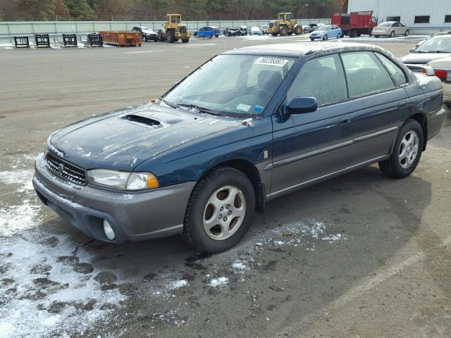 4S3BD6851X7240742 - 1999 SUBARU LEGACY 30T GREEN photo 2