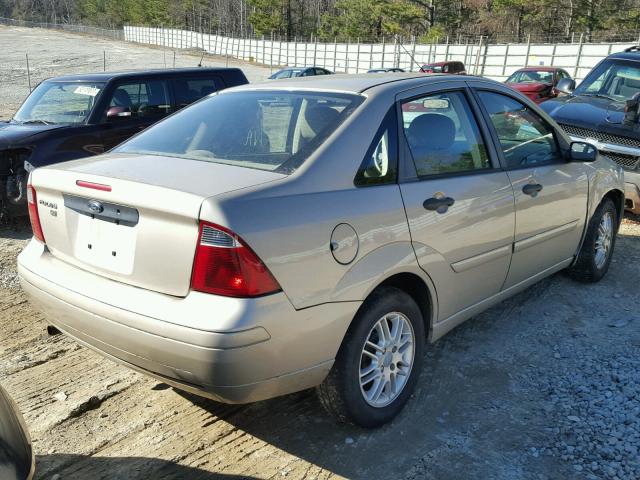 1FAFP34N17W272633 - 2007 FORD FOCUS ZX4 TAN photo 4