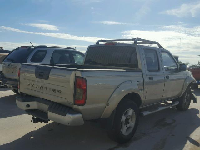 1N6ED27T31C317225 - 2001 NISSAN FRONTIER C GRAY photo 4