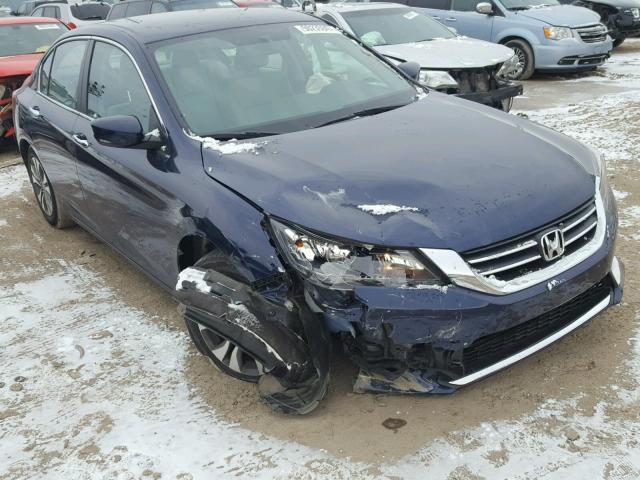 1HGCR2F31EA117394 - 2014 HONDA ACCORD LX BLUE photo 1