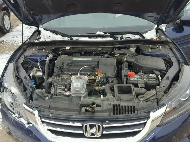 1HGCR2F31EA117394 - 2014 HONDA ACCORD LX BLUE photo 7