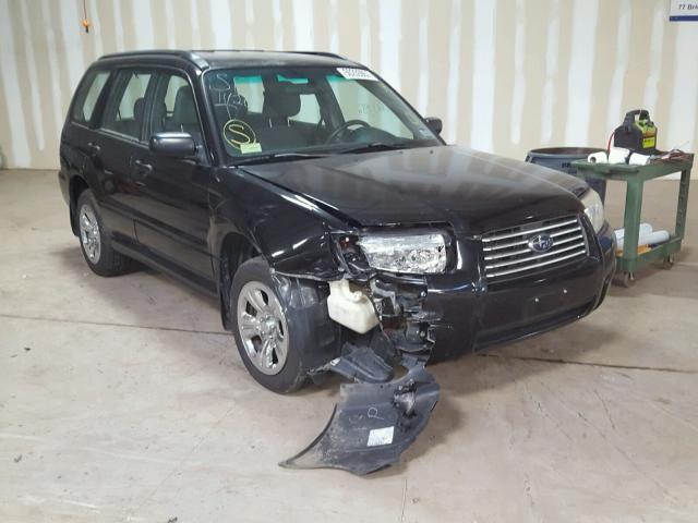 JF1SG63687H729128 - 2007 SUBARU FORESTER 2 BLACK photo 1