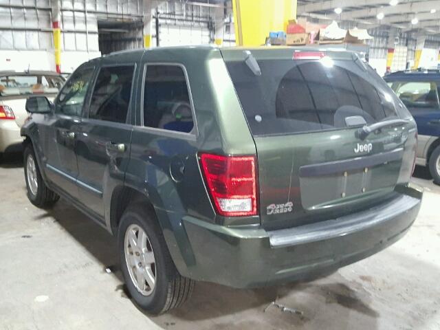 1J8GR48K58C222442 - 2008 JEEP GRAND CHER GREEN photo 3