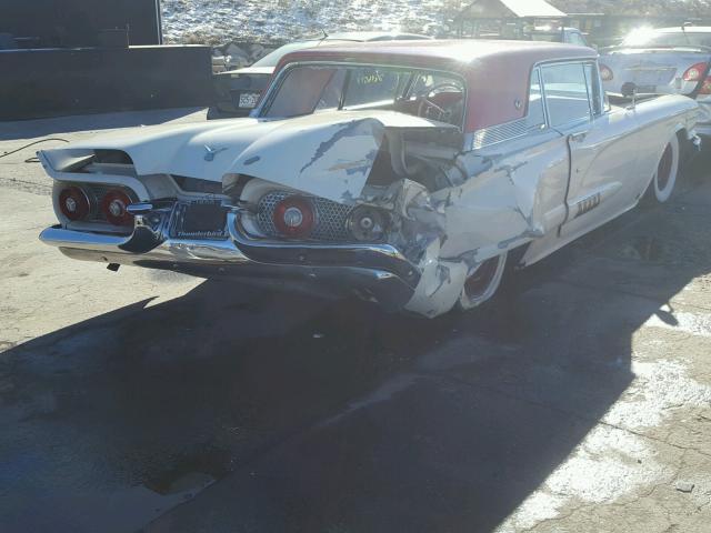 H8YH105790 - 1958 FORD THUNDERBIR WHITE photo 4