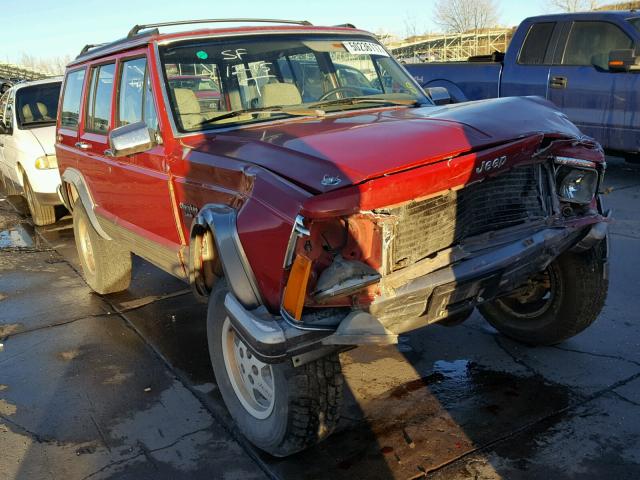 1J4FJ58S7NL220570 - 1992 JEEP CHEROKEE L RED photo 1