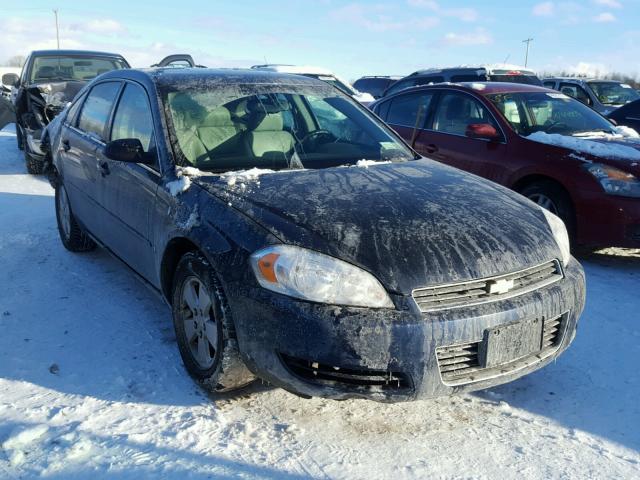 2G1WT58N389115426 - 2008 CHEVROLET IMPALA LT BLACK photo 1