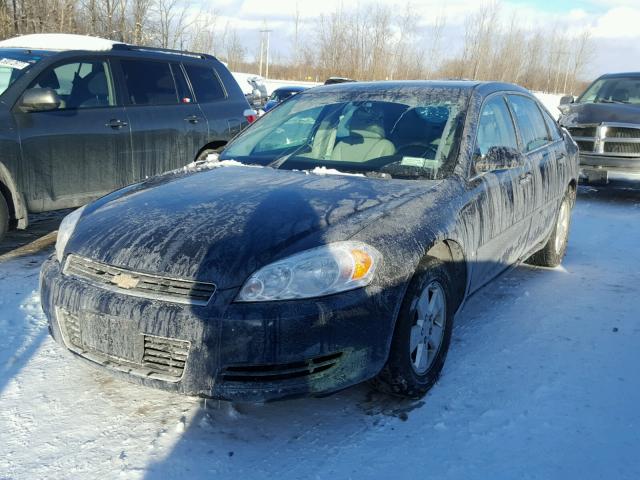 2G1WT58N389115426 - 2008 CHEVROLET IMPALA LT BLACK photo 2