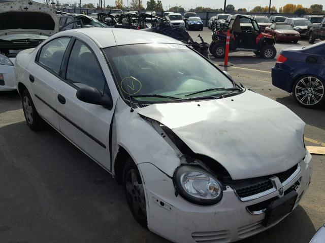 1B3ES26C34D557708 - 2004 DODGE NEON BASE WHITE photo 1