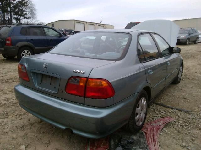 2HGEJ6618YH517562 - 2000 HONDA CIVIC BASE BLUE photo 4