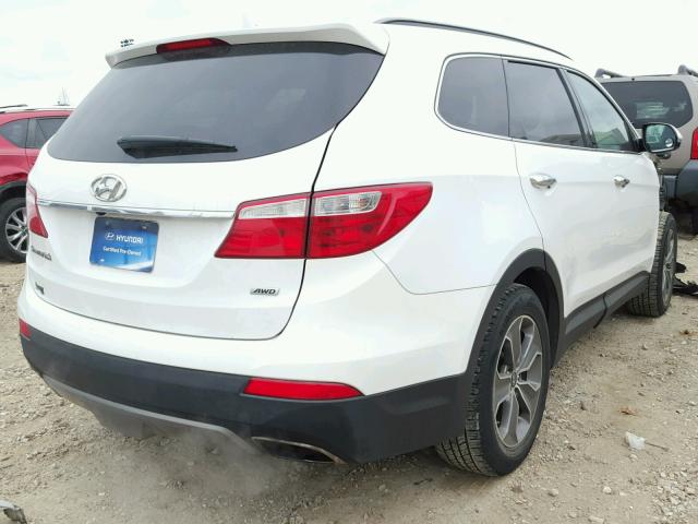 KM8SNDHF1EU036351 - 2014 HYUNDAI SANTA FE G WHITE photo 4