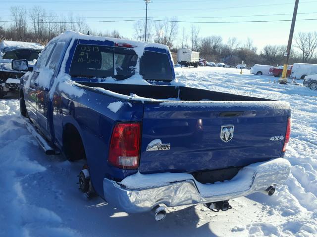 1C6RR7GT5ES410513 - 2014 RAM 1500 SLT BLUE photo 3