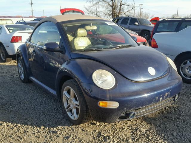 3VWCD31Y05M361544 - 2005 VOLKSWAGEN NEW BEETLE BLUE photo 1