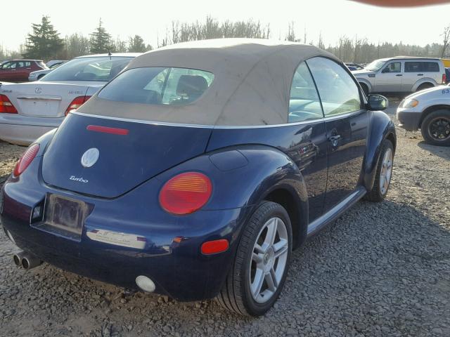 3VWCD31Y05M361544 - 2005 VOLKSWAGEN NEW BEETLE BLUE photo 4