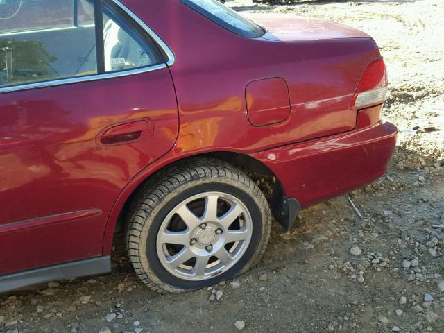 1HGCG56782A124008 - 2002 HONDA ACCORD SE MAROON photo 9