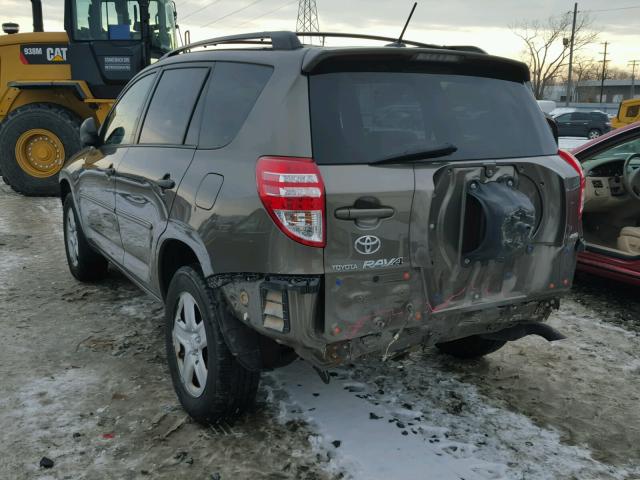 2T3BF4DV6AW043713 - 2010 TOYOTA RAV4 BROWN photo 3