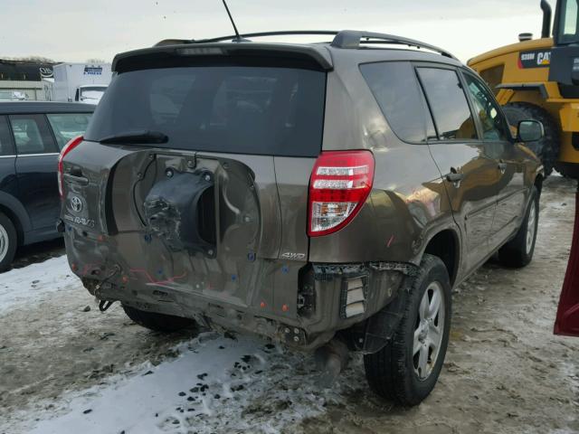 2T3BF4DV6AW043713 - 2010 TOYOTA RAV4 BROWN photo 4