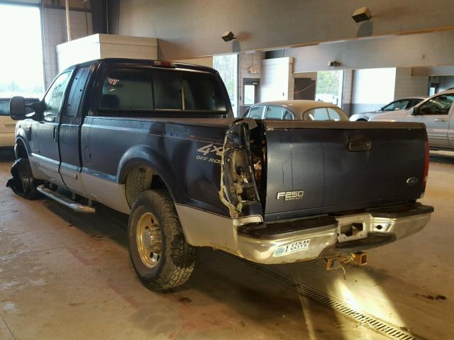 1FTNX21F41EB87697 - 2001 FORD F250 SUPER BLUE photo 3