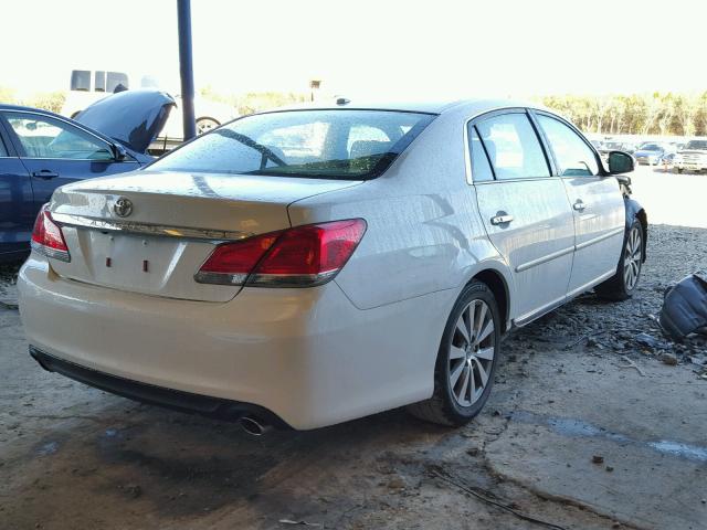 4T1BK3DB0BU405346 - 2011 TOYOTA AVALON BAS WHITE photo 4