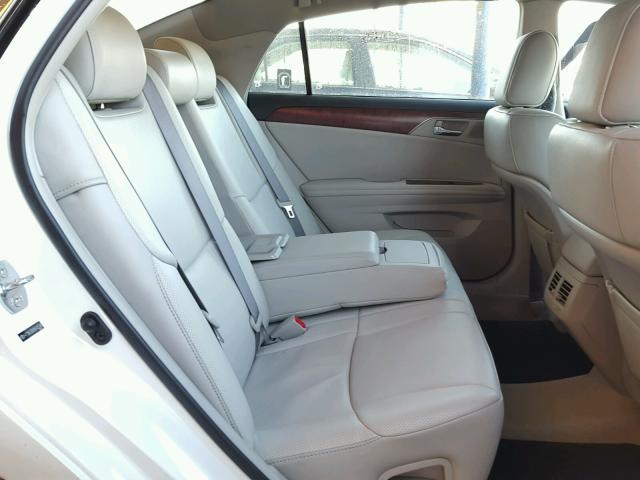4T1BK3DB0BU405346 - 2011 TOYOTA AVALON BAS WHITE photo 6